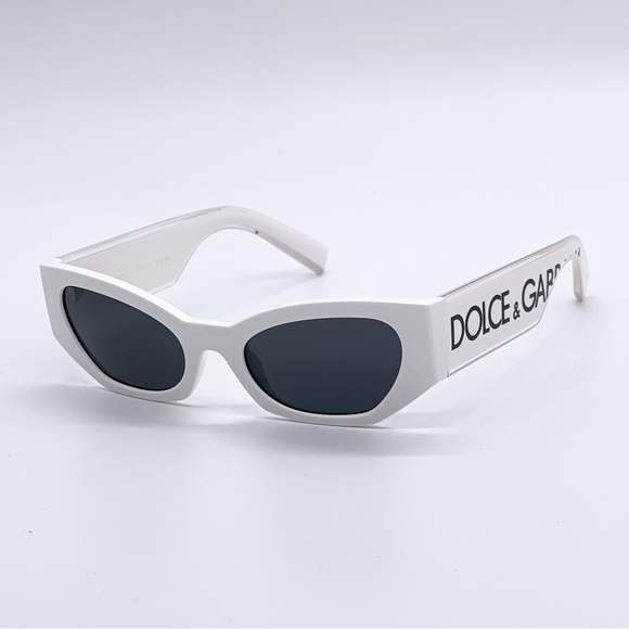 NEW DG6186 331287 SUNGLSSES DOLCE&GABBANA DG6186 3312/87 WHITE CAT EYE EYEWEAR - Picture 3 of 9